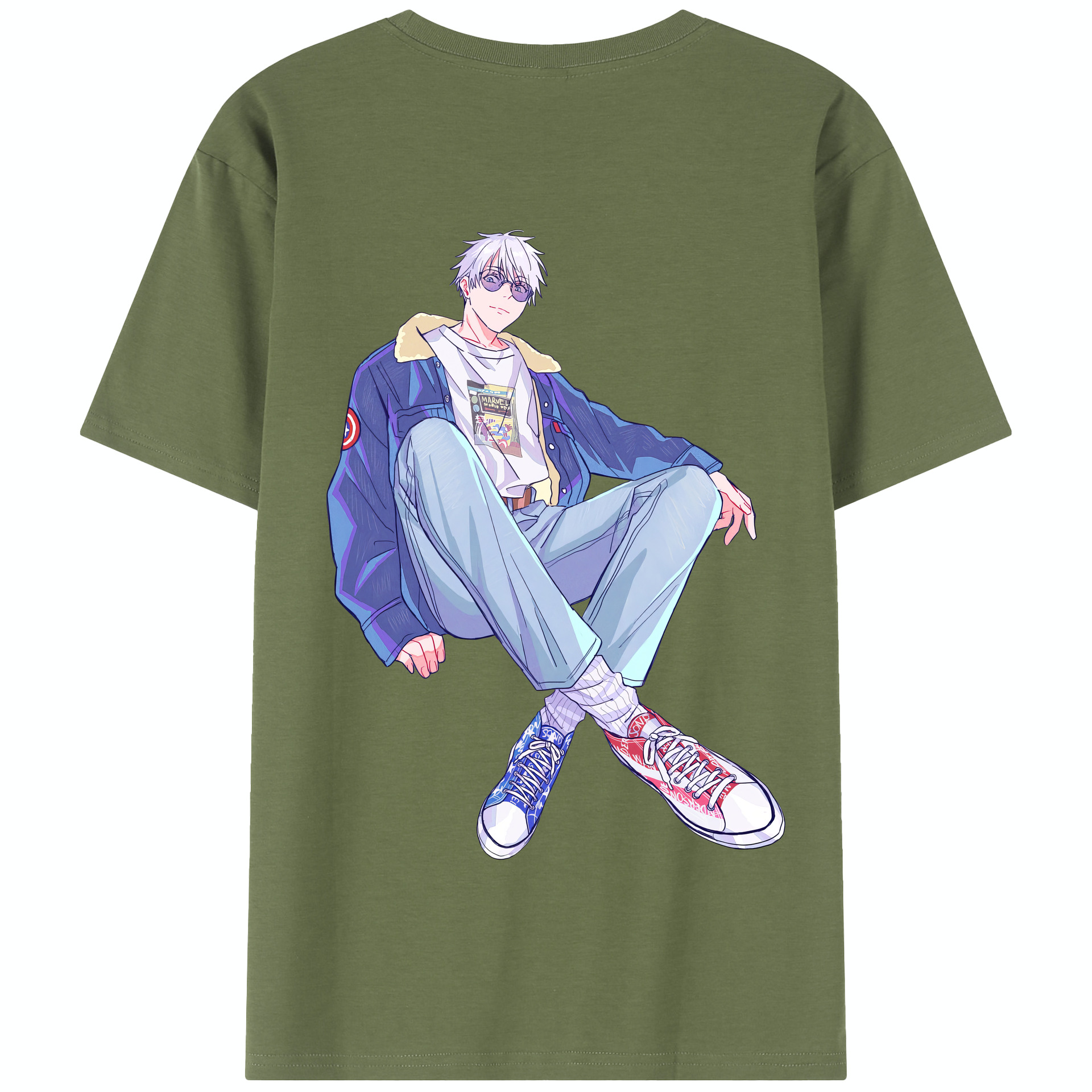 （画像用） 呪術廻戦 Jujutsu Kaisen 綿100％半袖Tシャツ（背面プリント）